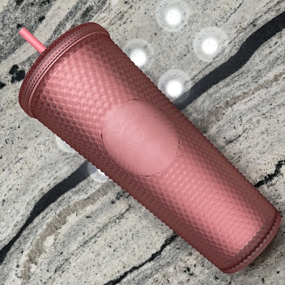 *LAST ONE* Starbucks Pink Lemonade Matte Studded Cold Cup Bubblegum Soft Touch - Picture 8 of 10
